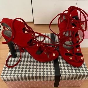 Jeffrey Campbell Enable Lace Up Heels